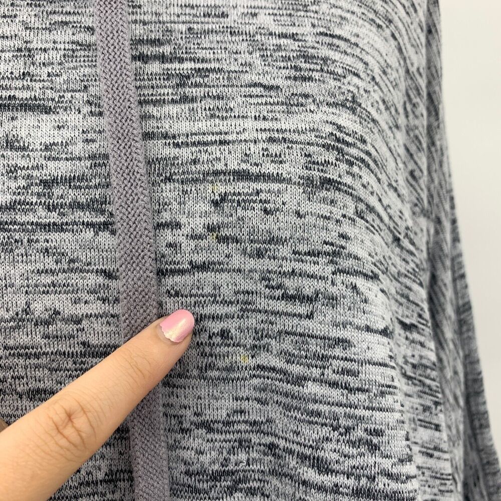 Athleta Hooded Poncho Womens S Small Grey Blissful Drawstring Pullover Workout - Picture 3 of 16